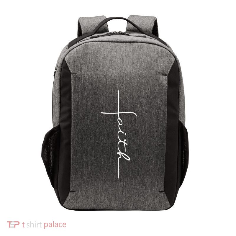 Faith Cross Christian For Men Women Kids Vector Backpack