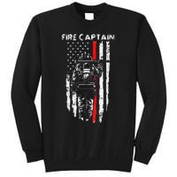 Fire Captain Chief American Flag Gifts Firefighter Captain Sweatshirt