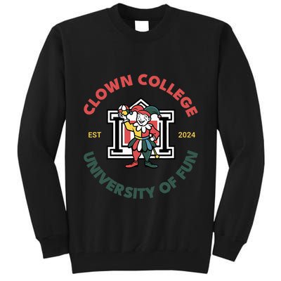 Funny Circus Clown College Tall Sweatshirt