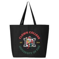 Funny Circus Clown College 25L Jumbo Tote