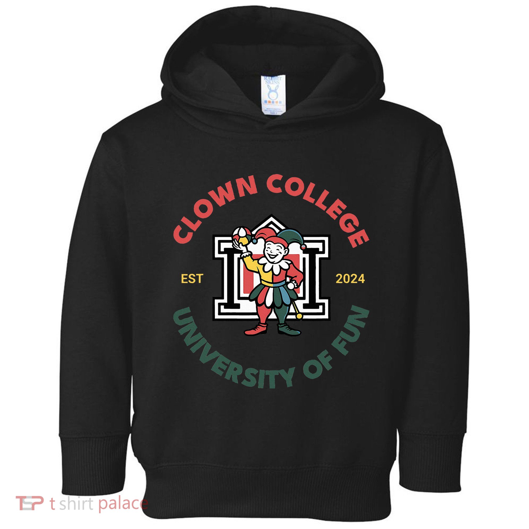 Funny Circus Clown College Toddler Hoodie