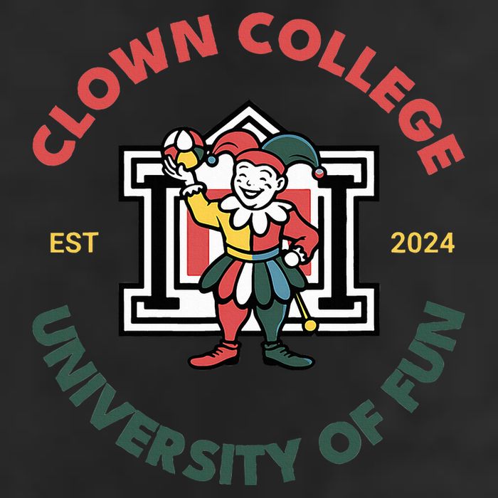 Funny Circus Clown College Golf Towel
