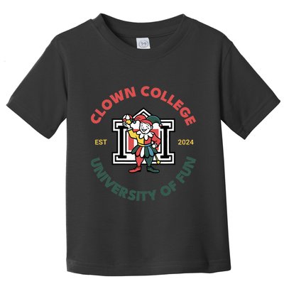 Funny Circus Clown College Toddler T-Shirt