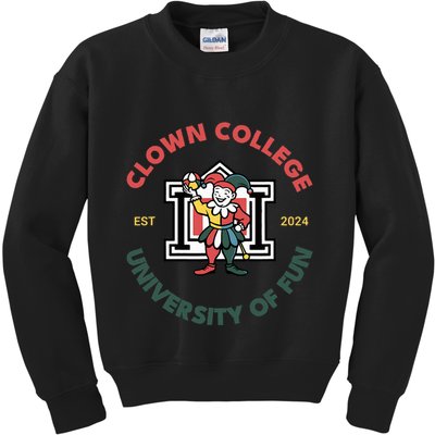 Funny Circus Clown College Kids Sweatshirt