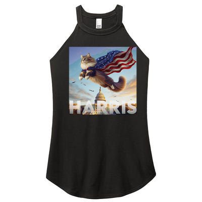 Funny Childless Cat Ladies For Harris 2024 Gift Women's Perfect Tri Rocker Tank