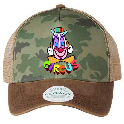 Funny Clown Circus Face Funny Retro Legacy Tie Dye Trucker Hat