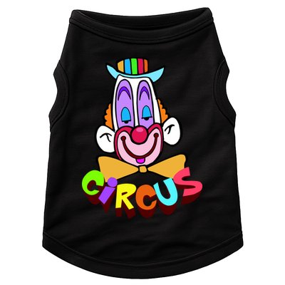 Funny Clown Circus Face Funny Retro Doggie Tank