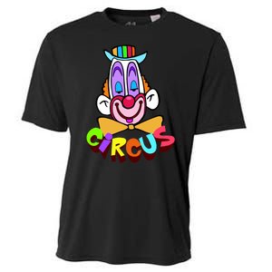 Funny Clown Circus Face Funny Retro Cooling Performance Crew T-Shirt