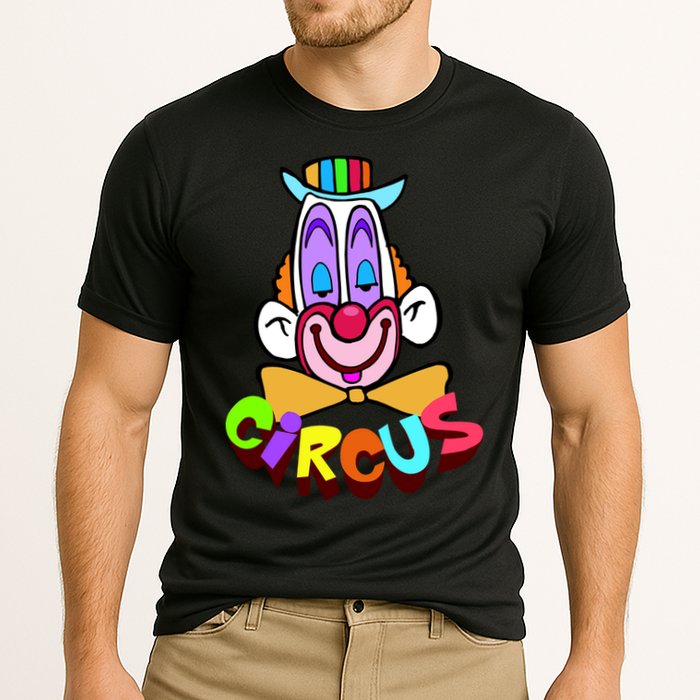Funny Clown Circus Face Funny Retro Cooling Performance Crew T-Shirt