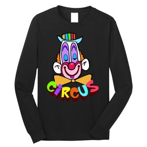 Funny Clown Circus Face Funny Retro Long Sleeve Shirt