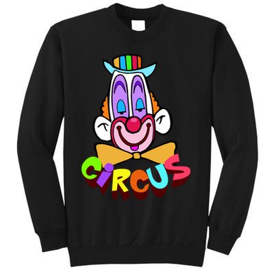 Funny Clown Circus Face Funny Retro Sweatshirt
