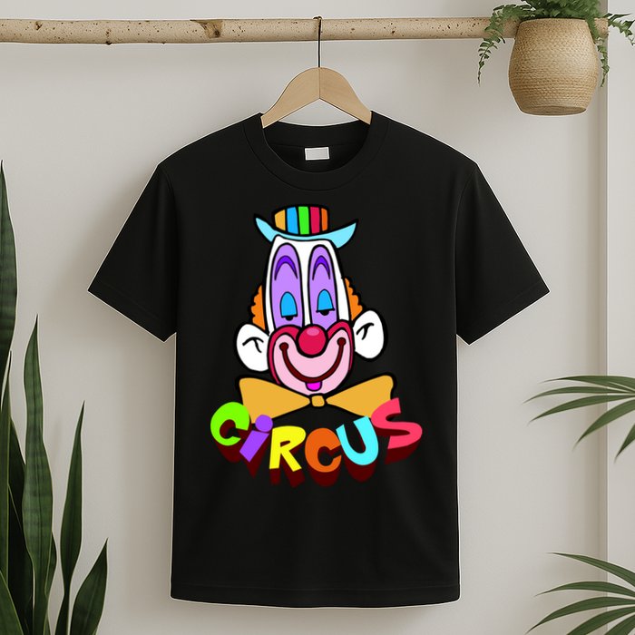 Funny Clown Circus Face Funny Retro T-Shirt