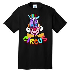 Funny Clown Circus Face Funny Retro Tall T-Shirt