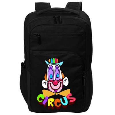 Funny Clown Circus Face Funny Retro Impact Tech Backpack