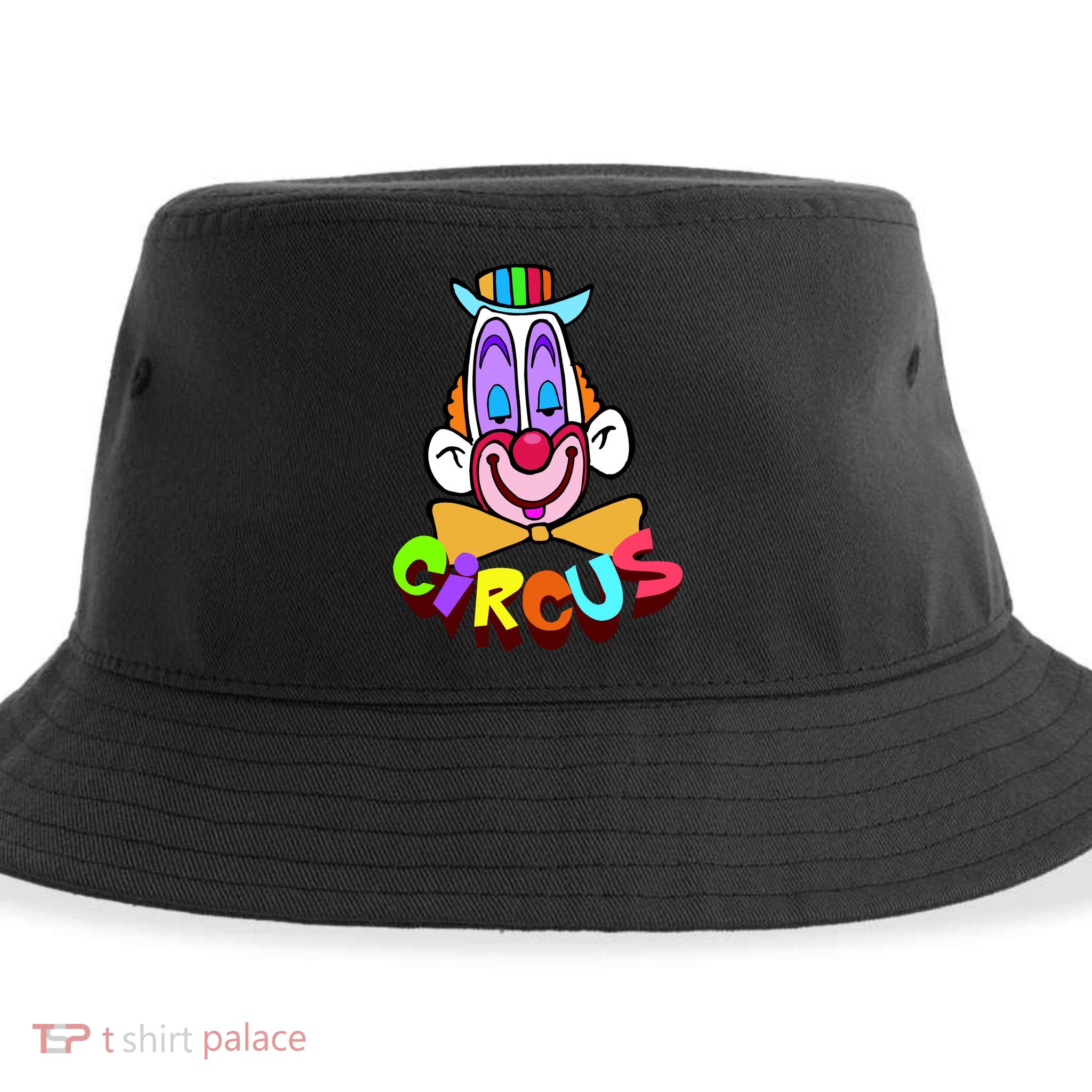 Funny Clown Circus Face Funny Retro Sustainable Bucket Hat