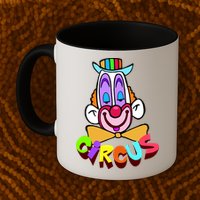 Funny Clown Circus Face Funny Retro Mug