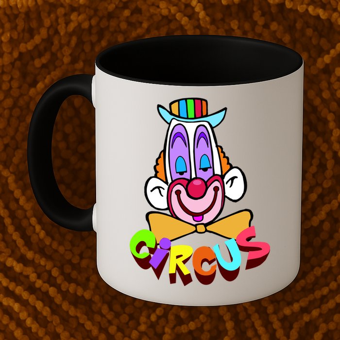 Funny Clown Circus Face Funny Retro Mug