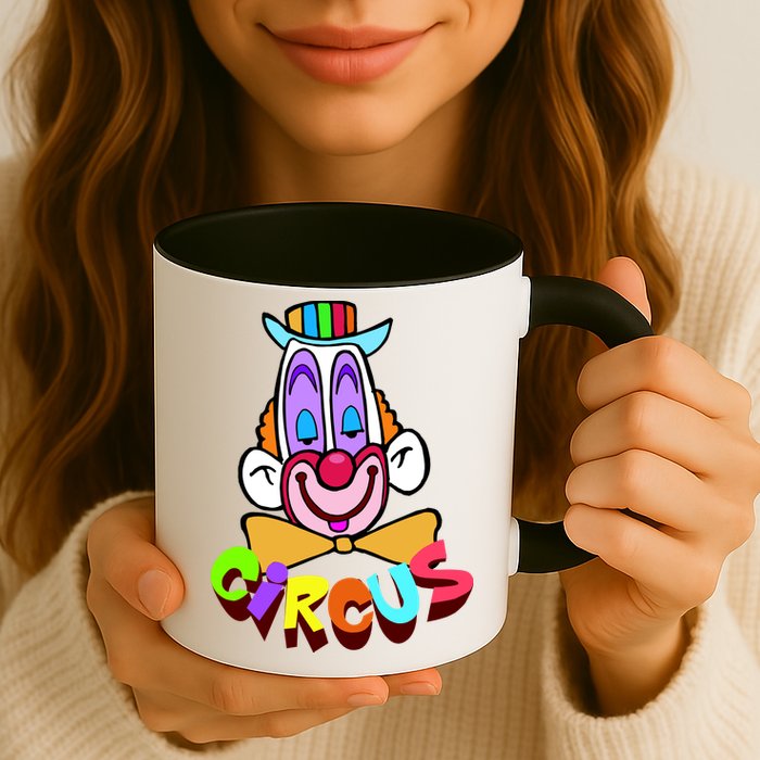 Funny Clown Circus Face Funny Retro Mug
