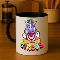 Funny Clown Circus Face Funny Retro Mug