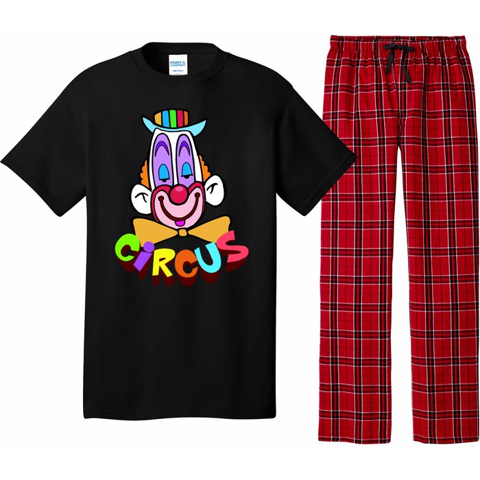 Funny Clown Circus Face Funny Retro Pajama Set