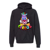 Funny Clown Circus Face Funny Retro Premium Hoodie