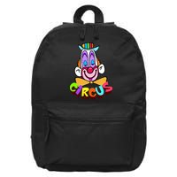 Funny Clown Circus Face Funny Retro 16 in Basic Backpack