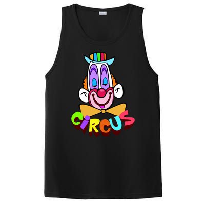 Funny Clown Circus Face Funny Retro PosiCharge Competitor Tank