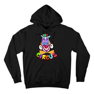 Funny Clown Circus Face Funny Retro Tall Hoodie