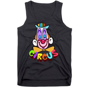 Funny Clown Circus Face Funny Retro Tank Top