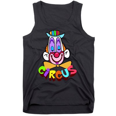 Funny Clown Circus Face Funny Retro Tank Top