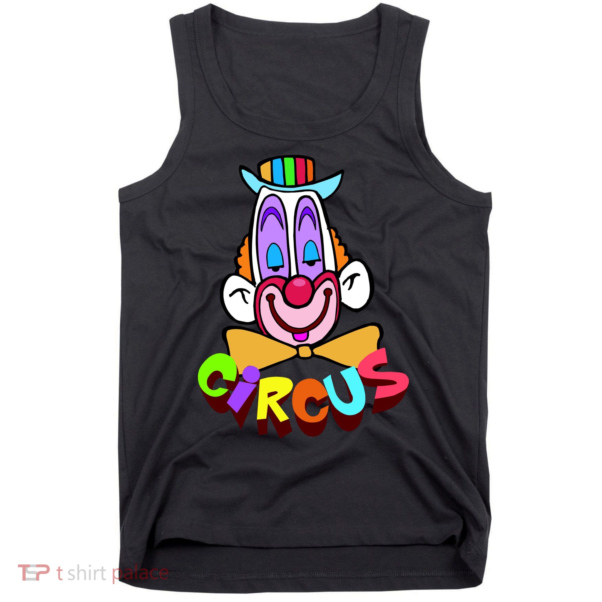 Funny Clown Circus Face Funny Retro Tank Top
