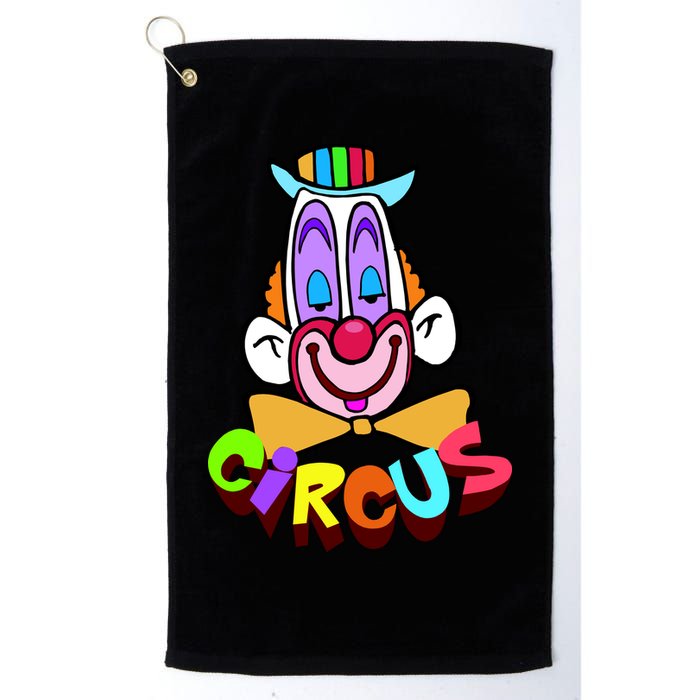 Funny Clown Circus Face Funny Retro Golf Towel