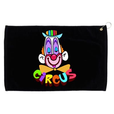 Funny Clown Circus Face Funny Retro Grommeted Golf Towel