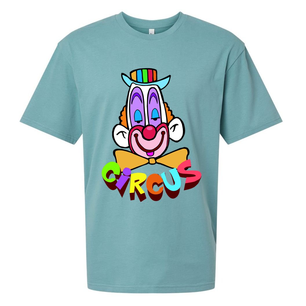 Funny Clown Circus Face Funny Retro Sueded Cloud Jersey T-Shirt