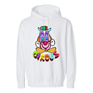 Funny Clown Circus Face Funny Retro Garment-Dyed Fleece Hoodie