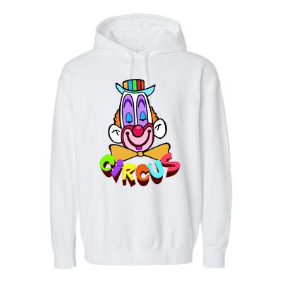 Funny Clown Circus Face Funny Retro Garment-Dyed Fleece Hoodie