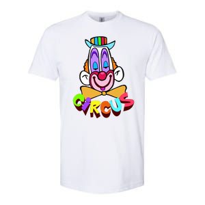 Funny Clown Circus Face Funny Retro Softstyle CVC T-Shirt