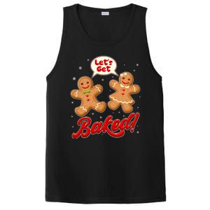 Funny Cute Christmas Let's Get Baked Gingerbread Cookies PosiCharge Competitor Tank