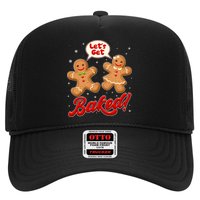 Funny Cute Christmas Let's Get Baked Gingerbread Cookies Trucker Hat