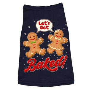 Funny Cute Christmas Let's Get Baked Gingerbread Cookies Doggie Tank