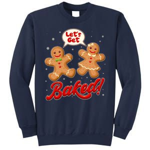 Funny Cute Christmas Let's Get Baked Gingerbread Cookies Sweatshirt