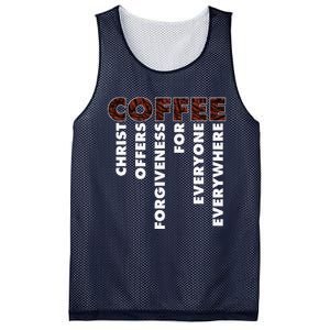 Funny Christ Coffee Gift For Christian Jesus Bible Gift Mesh Reversible Basketball Jersey Tank