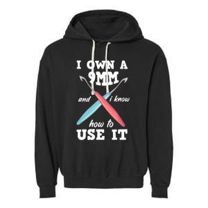 Funny Crocheting Crochet Garment-Dyed Fleece Hoodie