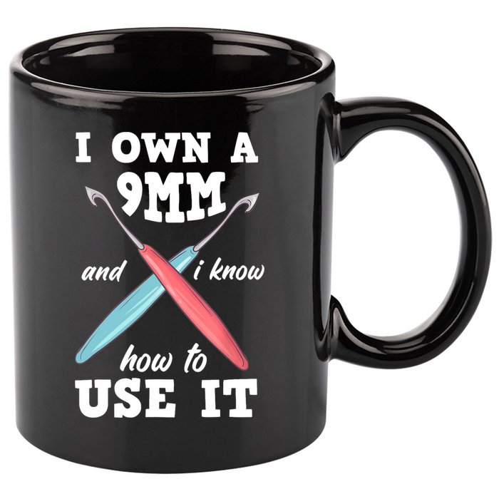 Funny Crocheting Crochet 11oz C Handle Ceramic Mug