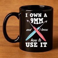 Funny Crocheting Crochet 11oz C Handle Ceramic Mug