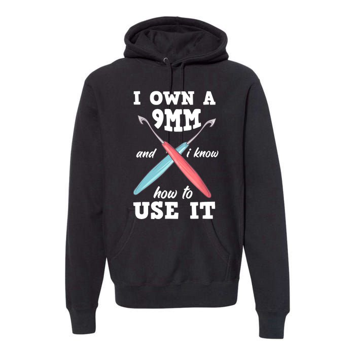 Funny Crocheting Crochet Premium Hoodie