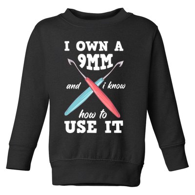 Funny Crocheting Crochet Toddler Sweatshirt