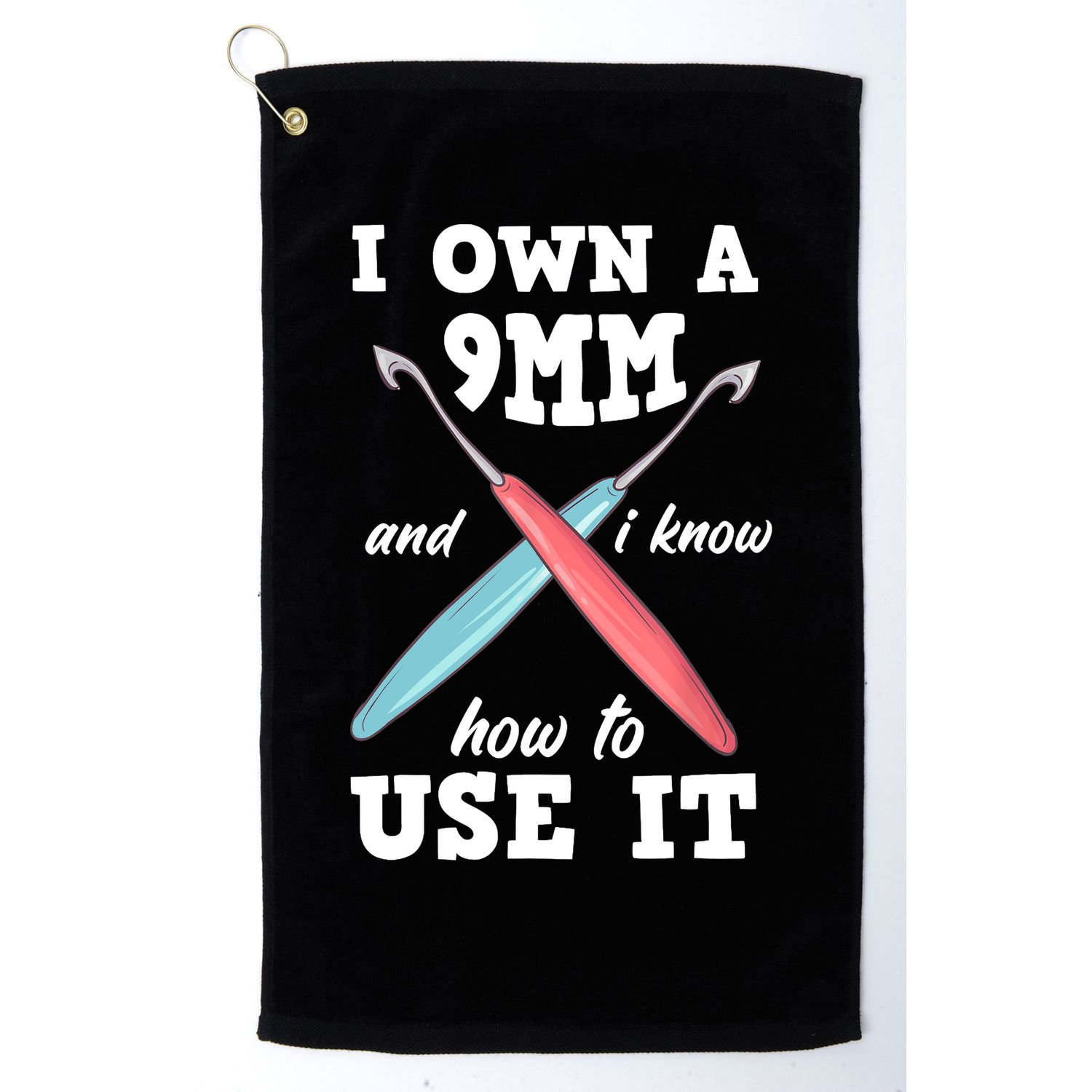 Funny Crocheting Crochet Golf Towel