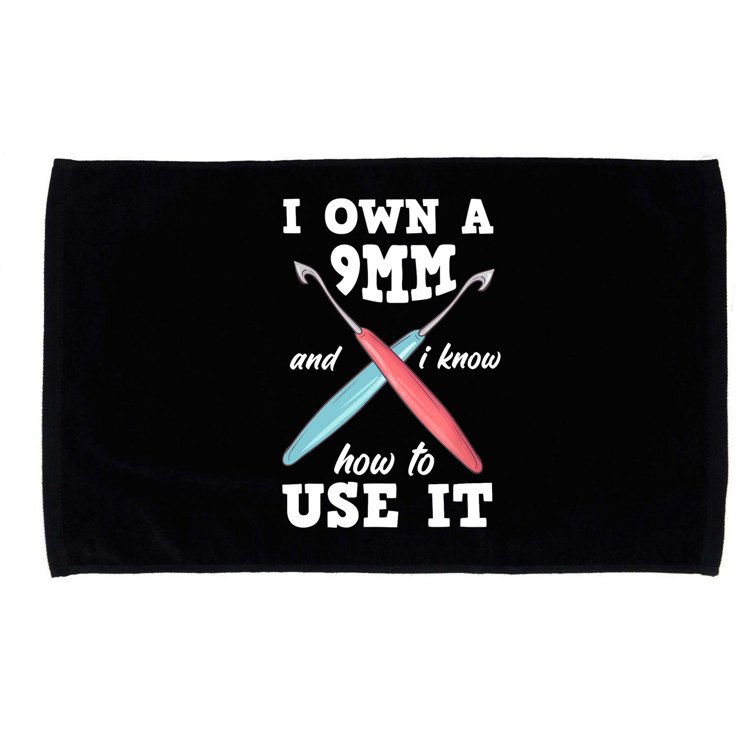 Funny Crocheting Crochet Microfiber Hand Towel