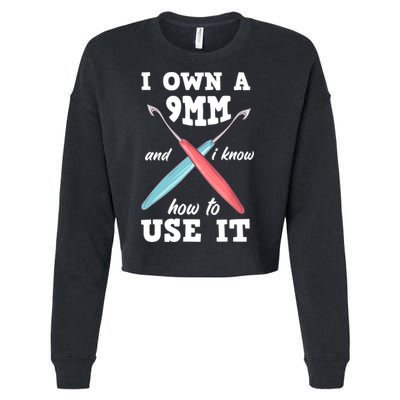 Funny Crocheting Crochet Cropped Pullover Crew